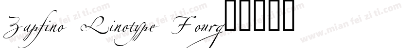 Zapfino Linotype Four字体转换